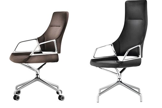 Wilkhahn Graph Conference Chair with black leather